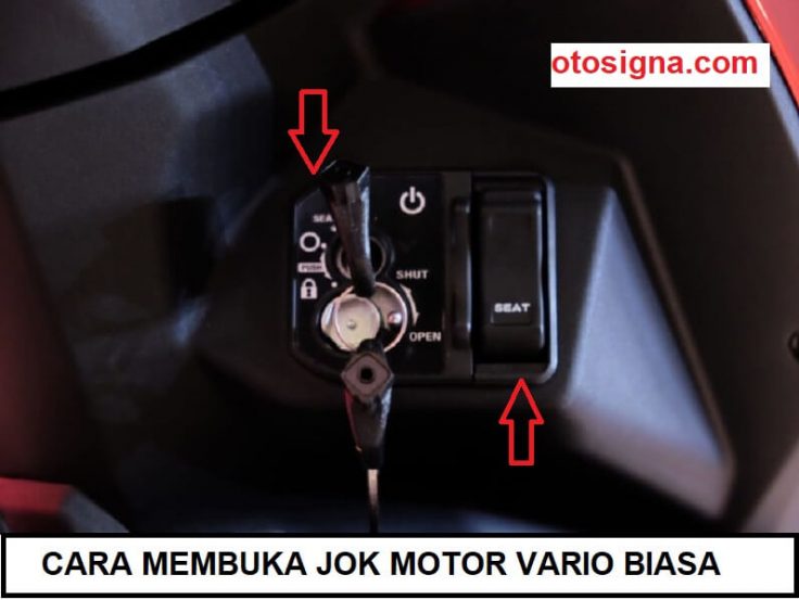 cara membuka jok motor vario biasa