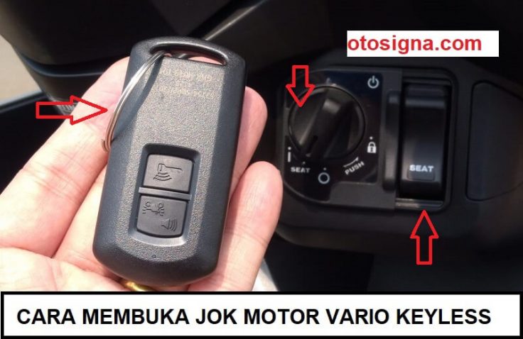 cara membuka jok motor vario tanpa kunci