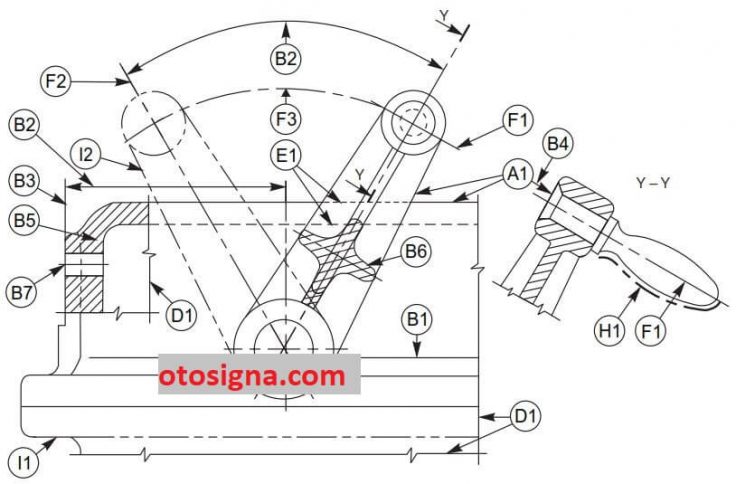 contoh penggunaan garis gambar teknik