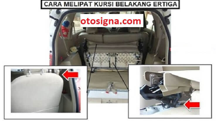 cara melipat kursi belakang ertiga