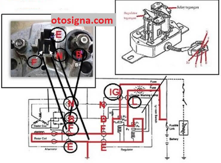 terminal pada alternator