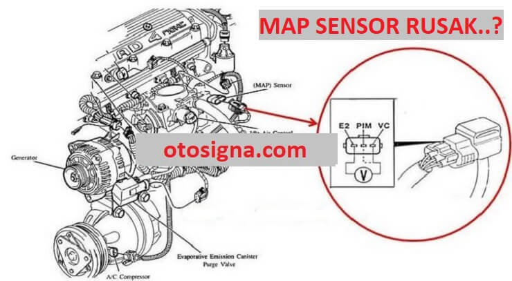 ciri map sensor rusak